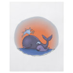 cute mummy and baby whale flyers
