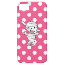 Cute mummy pink polka dots iPhone 5 covers