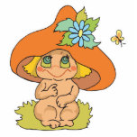 cute mushroom gnome elf photo sculptures