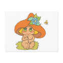 cute mushroom gnome elf postcards