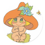 cute mushroom gnome elf stickers