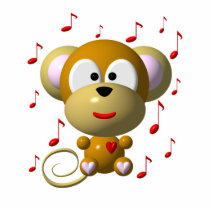 Cute musical monkey