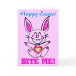 ♫☆♥Çütê Naughty Bunny HappyEaster Card๑¦☆♥♪