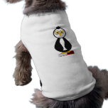 Cute Nerdy Bookworm Penguin pet clothing
