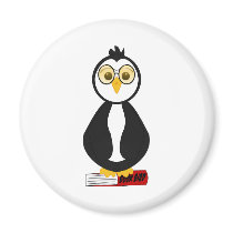 Cute Nerdy Bookworm Penguin