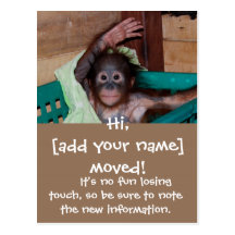 Cute New Home Change of Address Post Cards