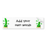 Cute newt nibbling nachos bumper stickers
