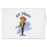 Cute "Number 1" Mum design Greeting Cards