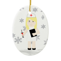 Cute Nurse Christmas Ornament 4