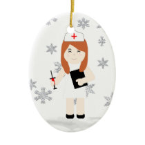 Cute Nurse Christmas Ornament 5