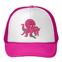 Cute Octopus Cap Mesh Hats