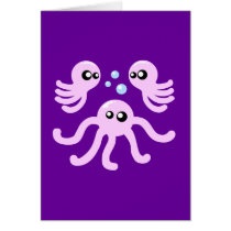 Cute Octopus Greeting Card