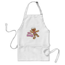cute oh, snap gingerbread man cookie aprons