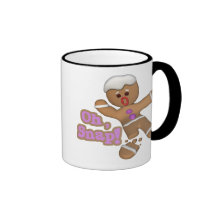 cute oh, snap gingerbread man cookie coffee mug