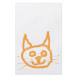 Cute Orange Cat. Smiling Face Cartoon. Custom flyers
