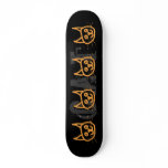 Cute Orange Cat. Smiling Face Cartoon. Custom skateboards