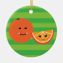 Cute Orange Christmas Ornament