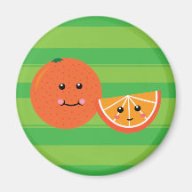 Cute Orange Fridge Magnet