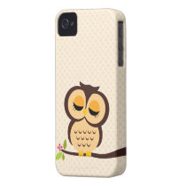 Cute Orange Owl Case for the iPhone 4 Case-mate Iphone 4 Cases