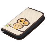 Cute Orange Owl Folio Planner