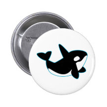 Cute Orca (Killer Whale) Buttons