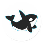 Cute Orca (Killer Whale) Stickers