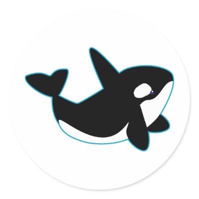 Cute Orca (Killer Whale) Stickers by blackunicorn