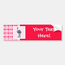 Cute Ostrich Bumper Stickers