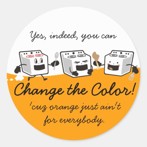 Cute oven stove cooking gift tag stickers