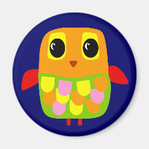 Cute Owl Refrigerator Magnets