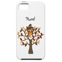 Cute Owl sitting in a Tree-Halloween/Fall