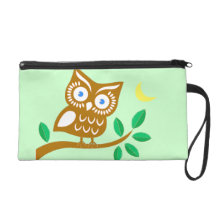 Cute Owl Wristlet Purse