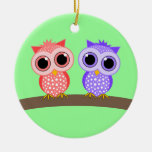 cute owls christmas ornaments