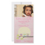 Cute Owls Girls Pink Birthday Party Photo Card