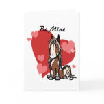 Cute Paint Horse Valentine's Day Card