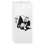 Cute Panda Bears Custom Rack Card