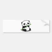 Cute Panda Bumper Sticker