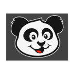 Cute Panda Face postcards