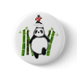 Cute panda ink drawing buttons