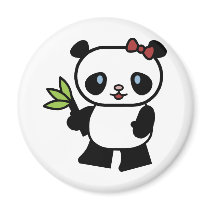 Cute Panda Refrigerator Magnets