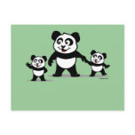 Cute Panda With Two Babies