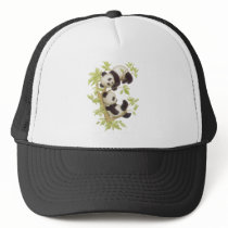 Cute Pandas Mesh Hat
