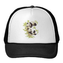 Cute Pandas Mesh Hat
