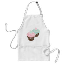 Cute Pastel Frosted Cupcakes Apron