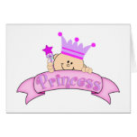 Cute Peeking Baby Princess cards