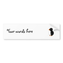 Cute penguin bumper sticker