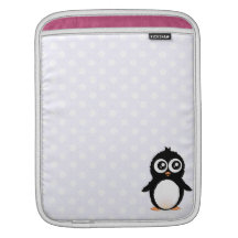 Cute penguin cartoon iPad sleeve