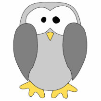 Cute Penguin Cartoon. Photo Cutout