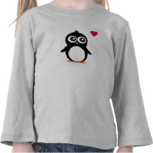 Cute penguin cartoon tee shirts