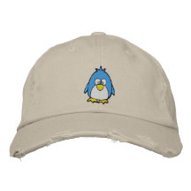 cute penguin embroidered hat